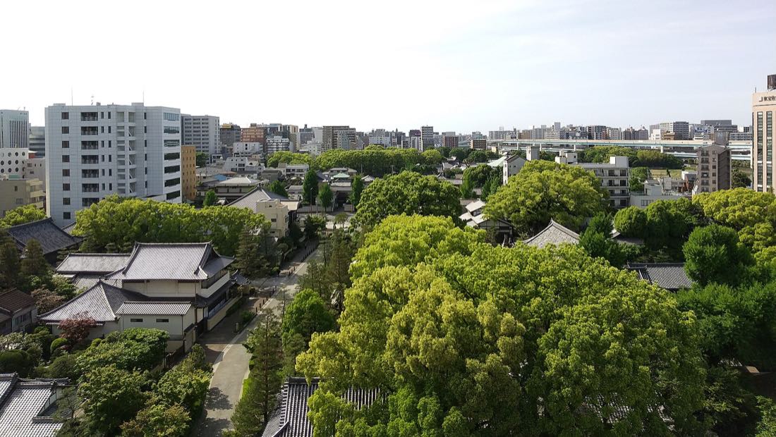The old-town streets of Hakata, Fukuoka