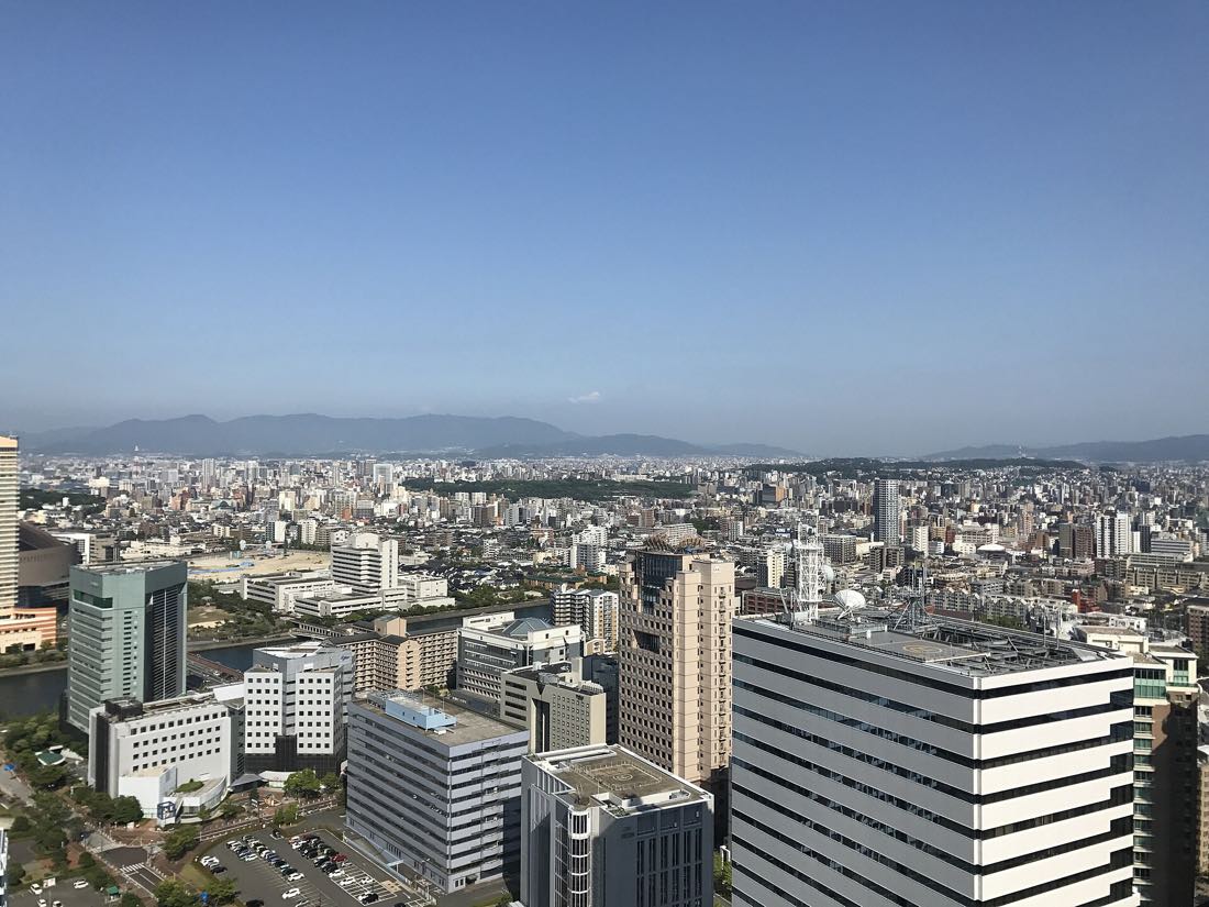 The Fukuoka cityscape seen from Fukuoka Tower