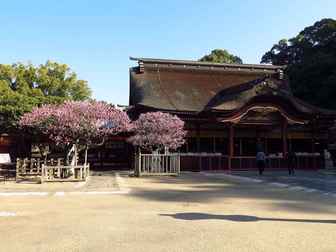 The main hall of Dazaifu Tenmangu shrine